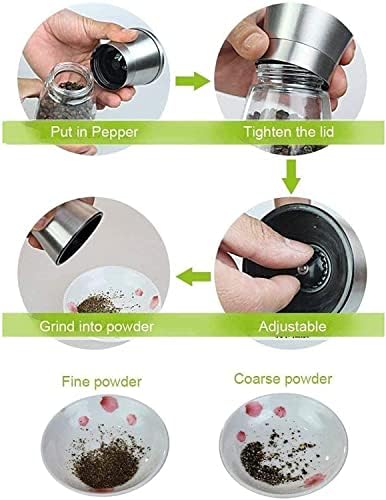 Adjustable Salt Pepper Mill Set