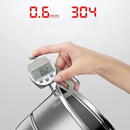 Top Choice 304 Stainless Steel Soup Pot with Lid 115L Capacity