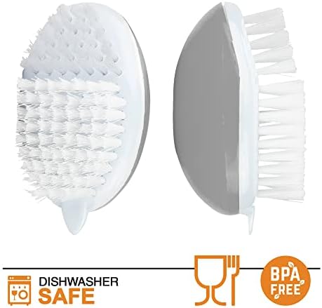 Versatile Fruit and Vegetable Brush with Ergonomic Design