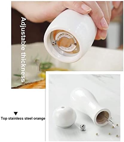 Adjustable Ceramic Salt Pepper Mill Set for Home Use