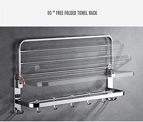 Sturdy Wall-Mounted Towel Rack for Bathroom Storage