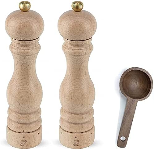 Peugeot Paris U Select Salt Pepper Mill Set with Wooden Scoop