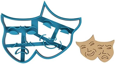 Comedy Tragedy Mask - Unique Cookie Cutters More