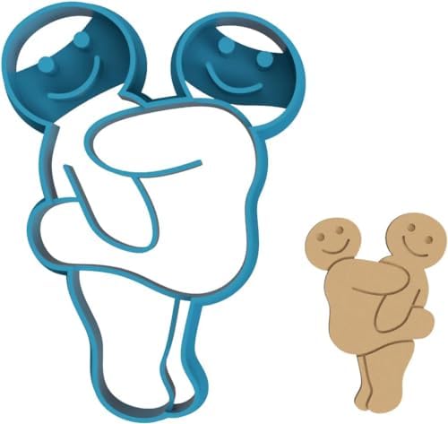 Naughty Button Cookie Cutter Hilarious Design for Adults