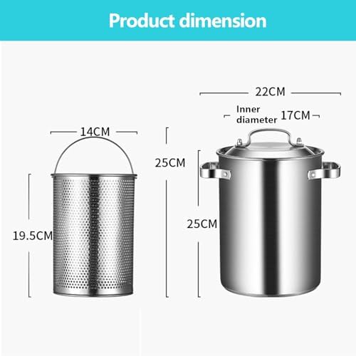 Steaming Sauting AIZYR Stainless Steel Pot