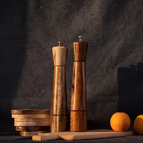 Stylish 32cm Salt and Pepper Mill Set - Perfection in Handmade Design
