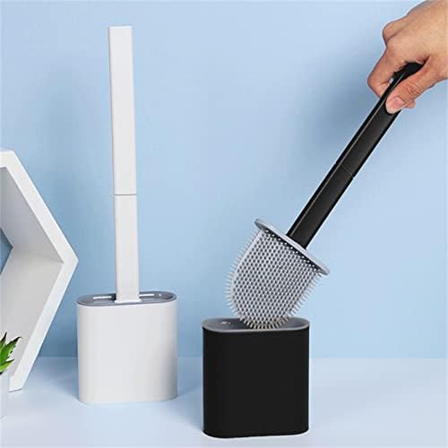 Creative Detachable Wall-Mounted Soft Glue Long Handle Toilet Brush Set