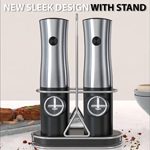 HausHaven Electric Salt Pepper Mill Set - Rechargeable with Stand ZhouxCheapo