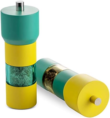 MITBAK BlueYellow Salt and Pepper Grinder Set