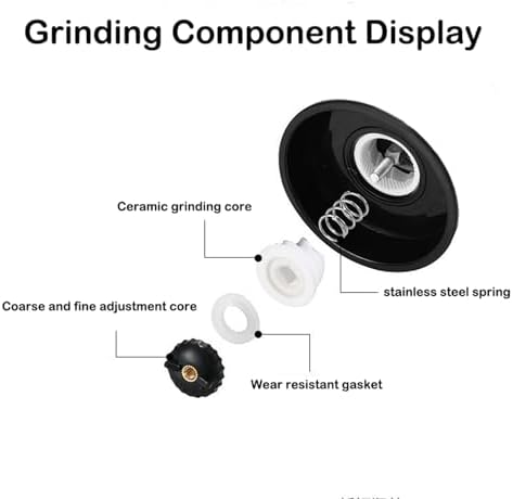 Elevate Your Spice Game with the ZJRUIWQ Glass Salt Pepper Grinder Set