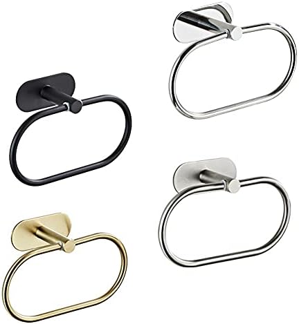 Organizing Perfect Gold-Tinted Nail-Free Towel Rail for Bath Kitchen
