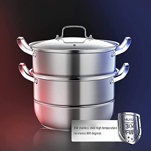 Top Choice 304 Stainless Steel Soup Pot with Lid 115L Capacity