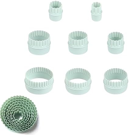 NentMent 8-Piece Round Cookie Cutters