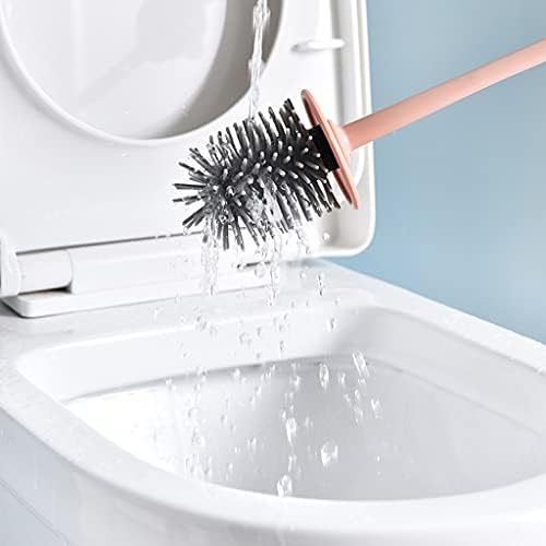 Elegant Toilet Brush Holder Stand with Long Handle 360 Rotating Brush