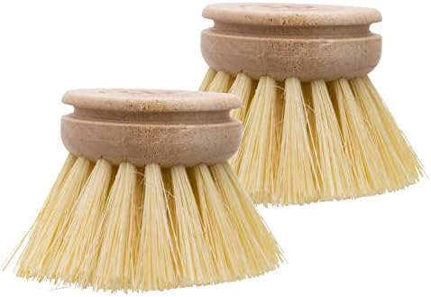 REDECKER Natural Dish Brush Replacement Heads Set of 2