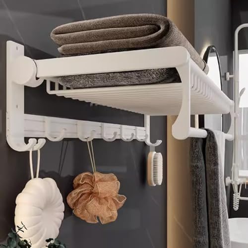Nordic-Styled Aluminum towel rack with 50cm Capacity
