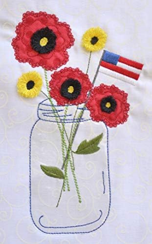 Kimberbell Fun with Fringe Jars of Seasonal Flowers