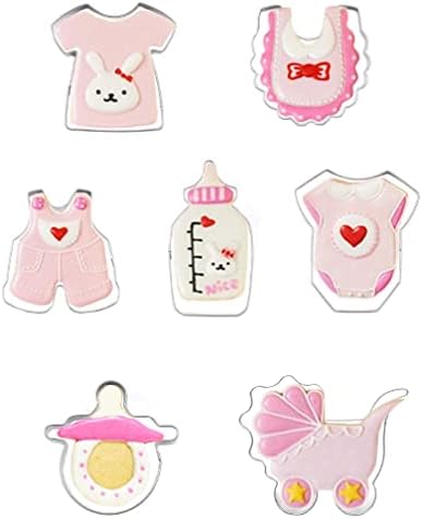 7-Piece Baby Shower Set Easy DIY Cookie Cutters for Baking Kle