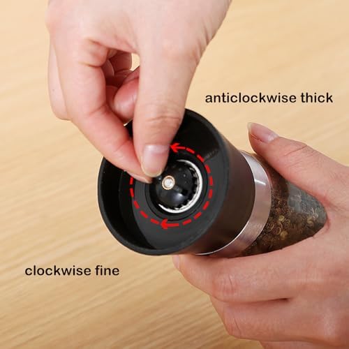 Elevate Your Spice Game with the ZJRUIWQ Glass Salt Pepper Grinder Set