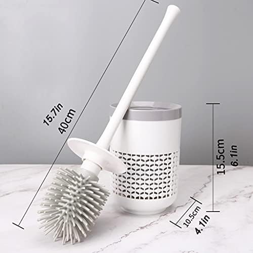 Feiyiyang Toilet Brush Holder 360 Clean Brush Set