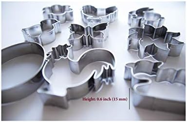 REDLEV 9 Piece Stainless Steel Cookie Cutter Set