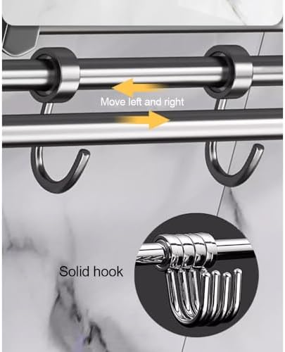 Towel Rack with Gray Copper Design