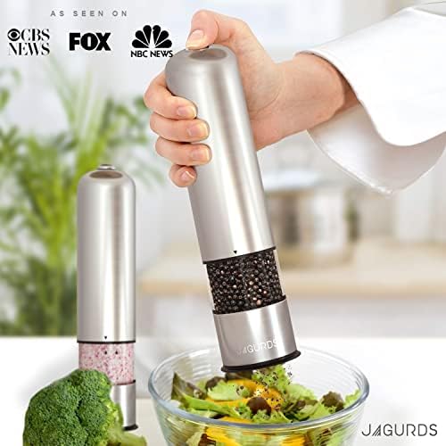JAGURDS Electric Salt Pepper Grinder Set