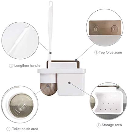 SPOUR Modern Minimalist Punch-Free Toilet Brush Holder