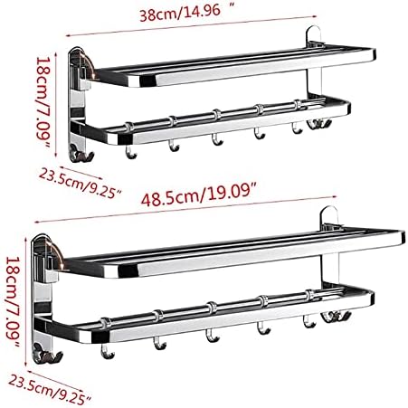 Sturdy Wall-Mounted Towel Rack for Bathroom Storage