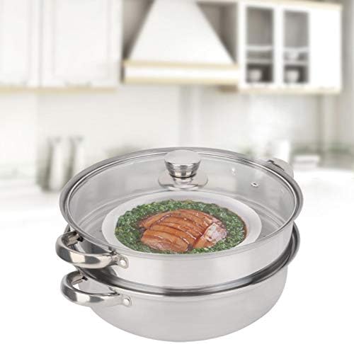 Stainless Steel Stack Steam Pot Set - 2-Layer Cookware