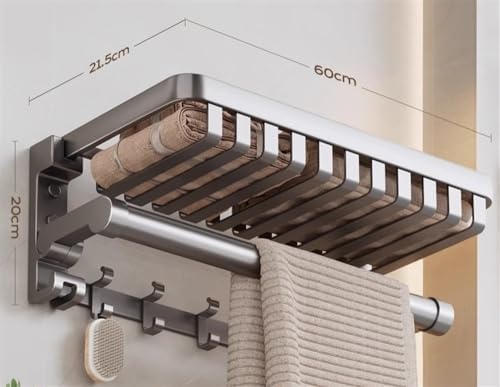 Foldable Towel Shelf for Bathroom Storage