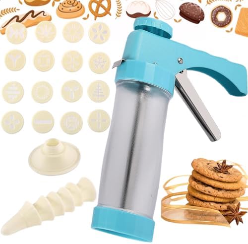 Hendiy Cookie Press Gun with 16 Stencils and 6 Icing Tips