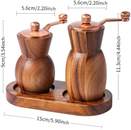 DYNWAVE 2-Piece Salt Pepper Mill Set
