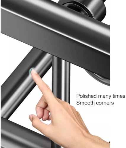 Towel Rack with Gray Copper Design
