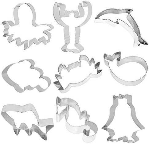 Sturdy Animal Cookie Cutter Set - Ocean Animal Baking Tools for DIY