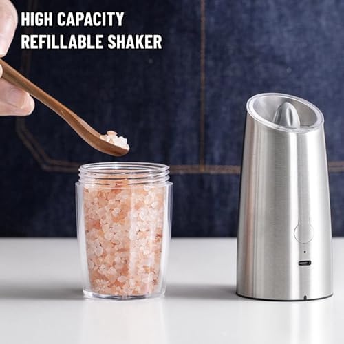 Stylish Electric Salt Pepper Mill with LED Light