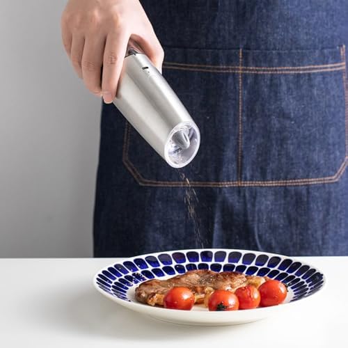 Stylish Electric Salt Pepper Mill with LED Light