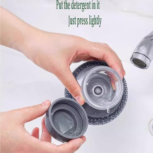 HGCSKIR Kitchen Soap Press Dispenser Palm Brush