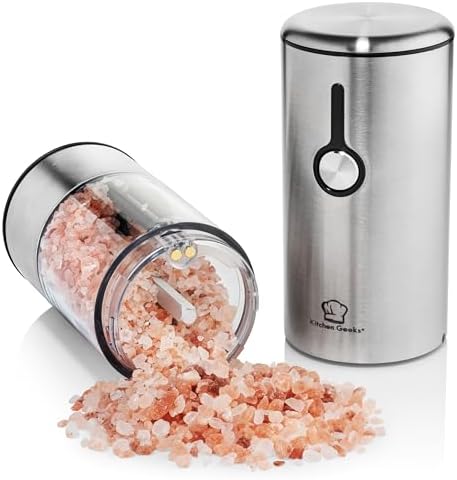 Electric Salt and Pepper Mill Set