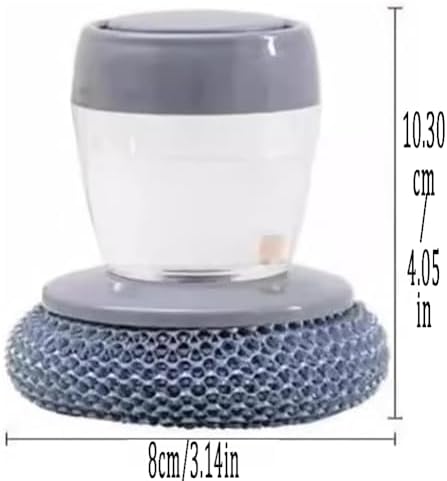 HGCSKIR Kitchen Soap Press Dispenser Palm Brush