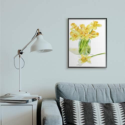 Stupell Industries Yellow Daffodil Bouquet in Canning Jar by Melissa Hyatt