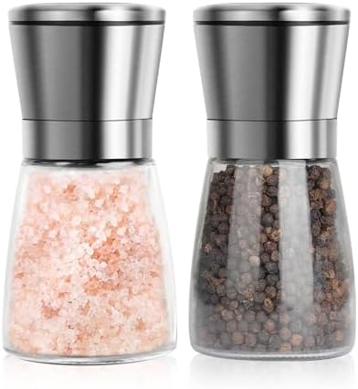 Professional Quality Salt Pepper Grinder Set