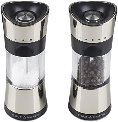 Cole Mason Precision Inverta Salt Pepper Mill Set Chrome