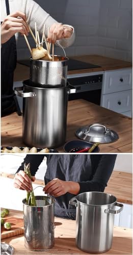 Attrex 304 Stainless Steel Induction Steamer Pot Durable dishwasher safe