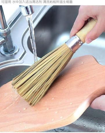 2 Pack Natural Bamboo Wok Cleaning Brushes