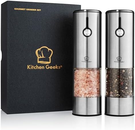 Electric Salt and Pepper Mill Set