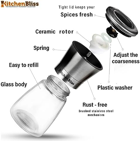 Easy to Use Stainless Steel Salt and Pepper Grinder