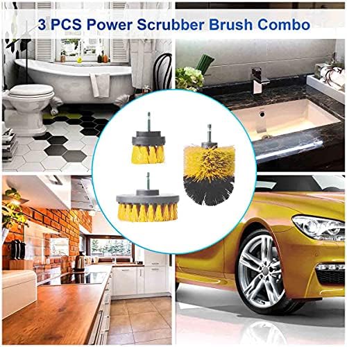 Premium Drill Brush Attachment Set for Cleaning