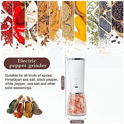 Refillable Pepper Mill Set for Home Use