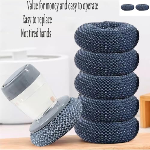 HGCSKIR Kitchen Soap Press Dispenser Palm Brush